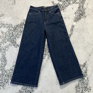 Judy Blue Jeans Womens Size 28 Wide Leg Crop High Waist Tummy Control Tailored